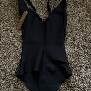 SKIMS Black One-Piece Bodysuit